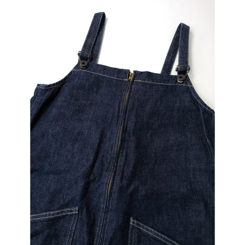 JOHNBULL ジョンブル デニムチューブサロペット オールインワン AP370 ネイビー S 【中古】