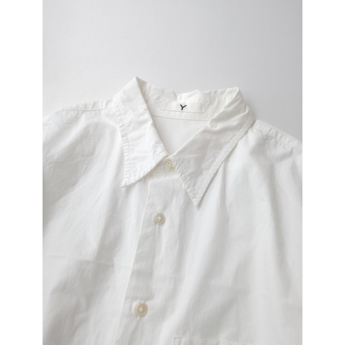 Y by YLEVE イレーヴ コットン 綿 100％ 長袖シャツ トップス  白 1  【中古】