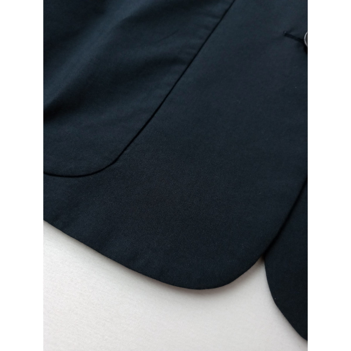 MARGARET HOWELL マーガレットハウエル MATT COTTON SILK POPLIN JACKET コットン シルク テーラードジャケット 黒 ブラック 1【中古】