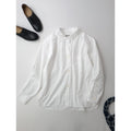 MARGARET HOWELL マーガレットハウエル PLAIN POPLIN 長袖 シャツ コットン 綿 100％ 白 ホワイト 1【中古】