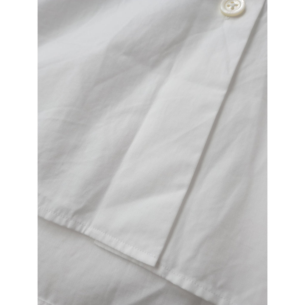 MARGARET HOWELL マーガレットハウエル PLAIN POPLIN 長袖 シャツ コットン 綿 100％ 白 ホワイト 1【中古】