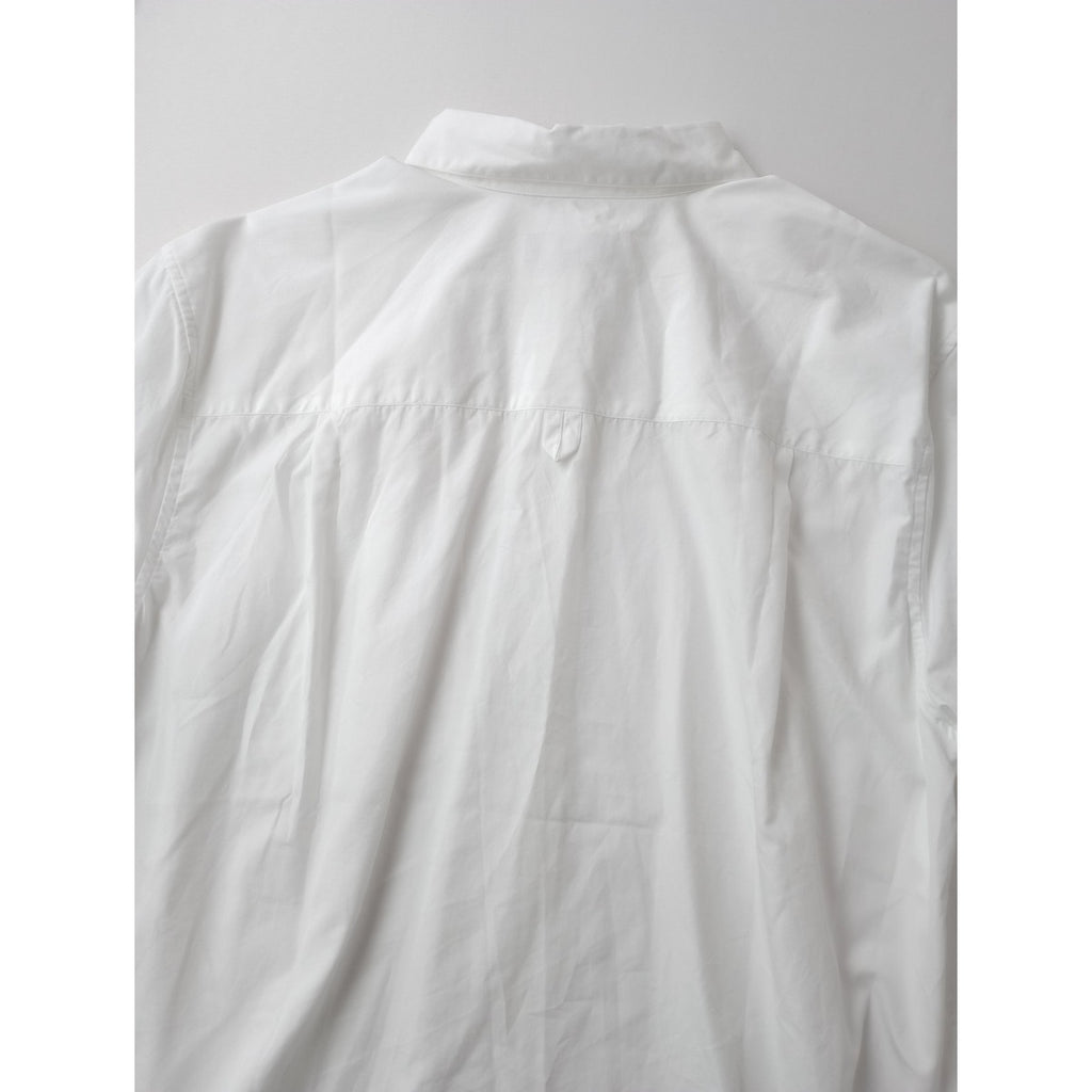 MARGARET HOWELL マーガレットハウエル PLAIN POPLIN 長袖 シャツ コットン 綿 100％ 白 ホワイト 1【中古】