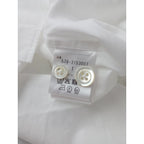 MARGARET HOWELL マーガレットハウエル PLAIN POPLIN 長袖 シャツ コットン 綿 100％ 白 ホワイト 1【中古】