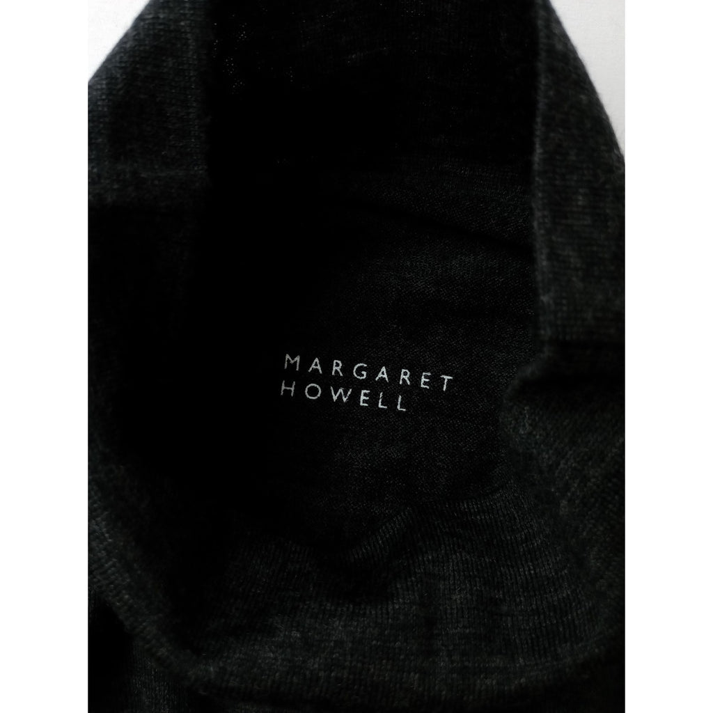 MARGARET HOWELL マーガレットハウエルMERINO WOOL JERSEY タートル長袖 ニット トップス メリノウール  毛 100％  F【中古】