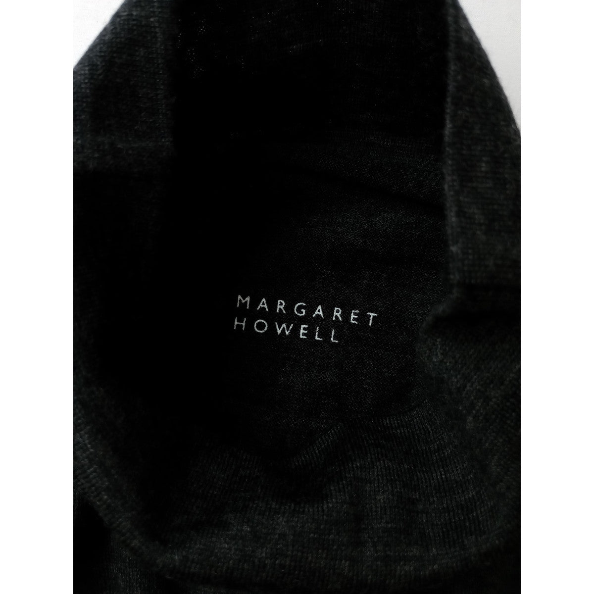 MARGARET HOWELL マーガレットハウエルMERINO WOOL JERSEY タートル長袖 ニット トップス メリノウール  毛 100％  F【中古】