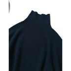MARGARETHOWELL×JOHN SMEDLEYマーガレットハウエル ジョンスメドレーST MORITZ JUMPER KNITハイゲージタートルネック 長袖 ニット トップス  ダークグリーン(5M＋2256) 【中古】