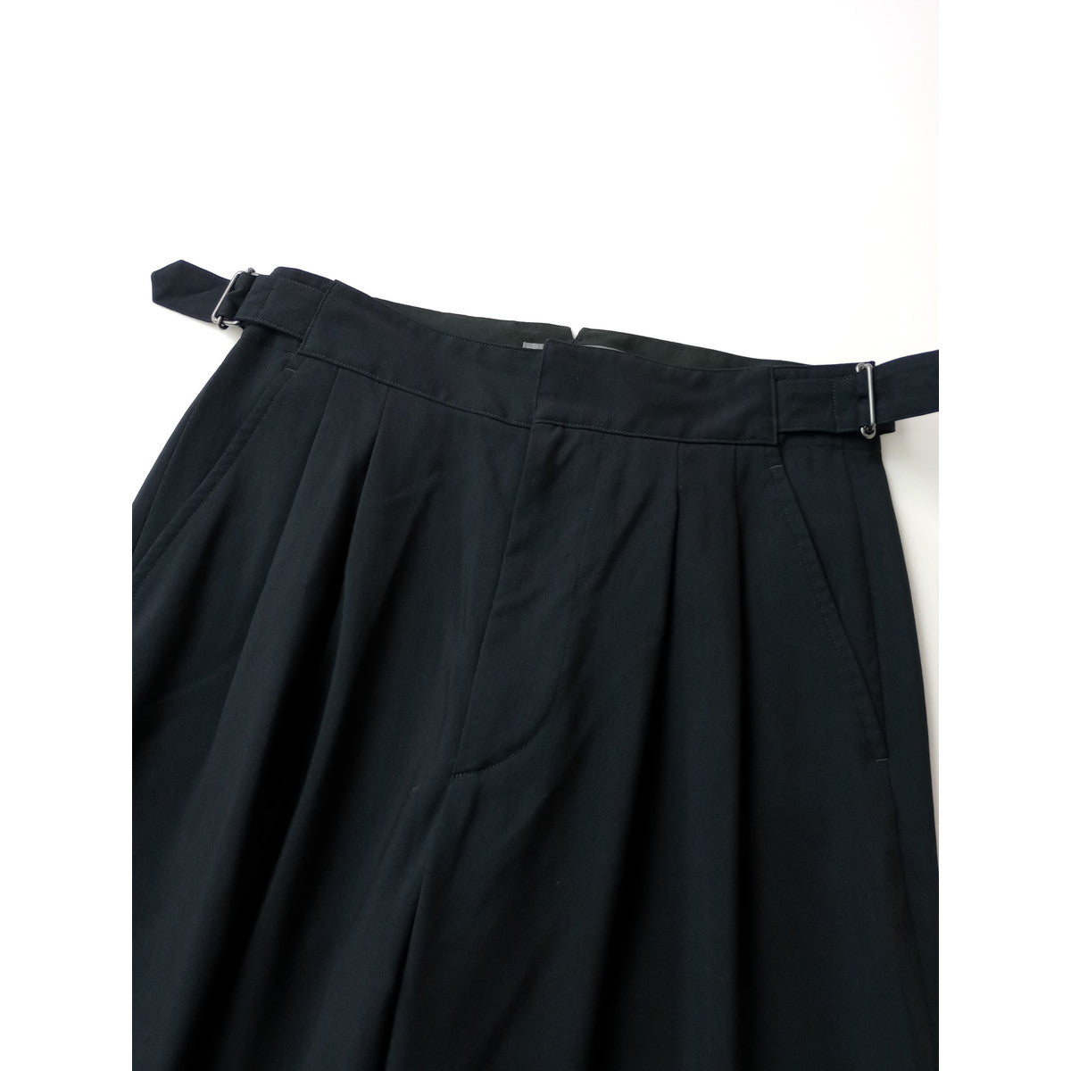 MARGARET HOWELL マーガレットハウエルWASHABLE WOOL トラウザーズパンツダークネイビー 【中古】