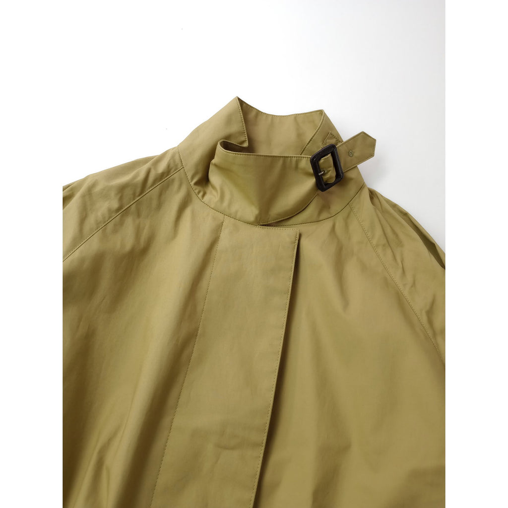 MARGARET HOWELL マーガレットハウエル PROOFED COTTON COATING コットン 綿 100％ ロングコート カーキ 1 【中古】