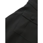 新品 26SS MW tokyo エムダブリュー TRIACETATE  U-NECK DRESS トリアセテート Uネックドレス ロング ワンピース 黒 ブラック 40