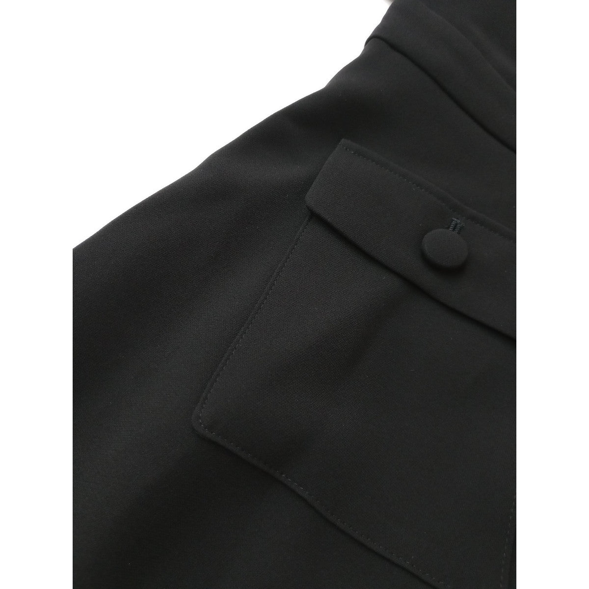 新品 26SS MW tokyo エムダブリュー TRIACETATE  U-NECK DRESS トリアセテート Uネックドレス ロング ワンピース 黒 ブラック 40