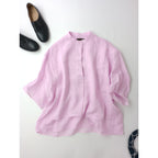25SS Drawer ドゥロワー SUMMER ドルマンスリーブシャツ  トップス ピンク(18M＋3817)  【中古】