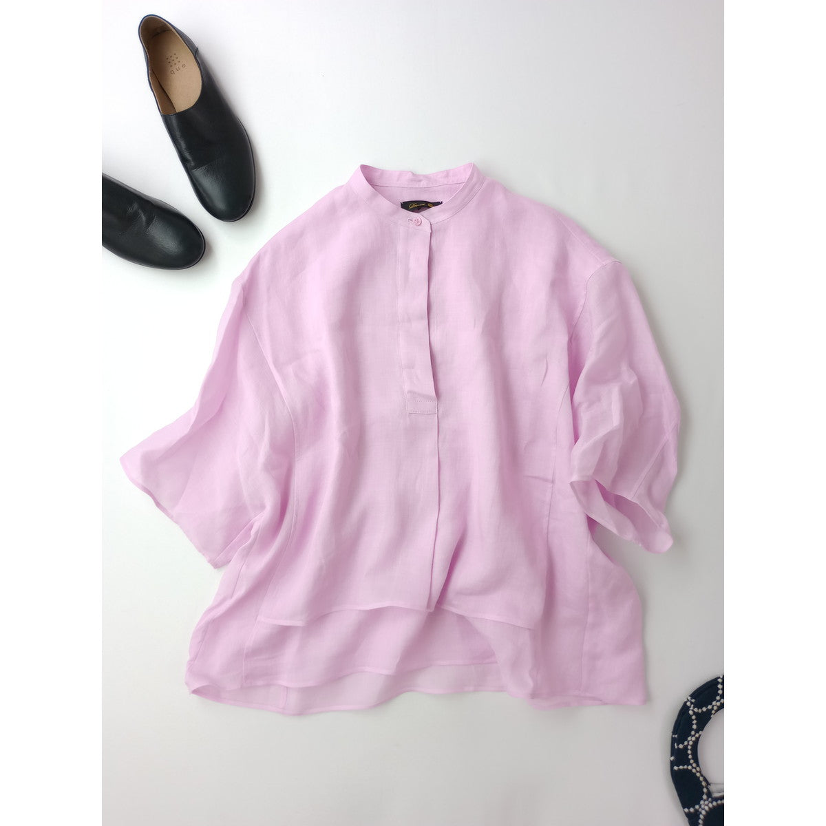 25SS Drawer ドゥロワー SUMMER ドルマンスリーブシャツ  トップス ピンク  【中古】