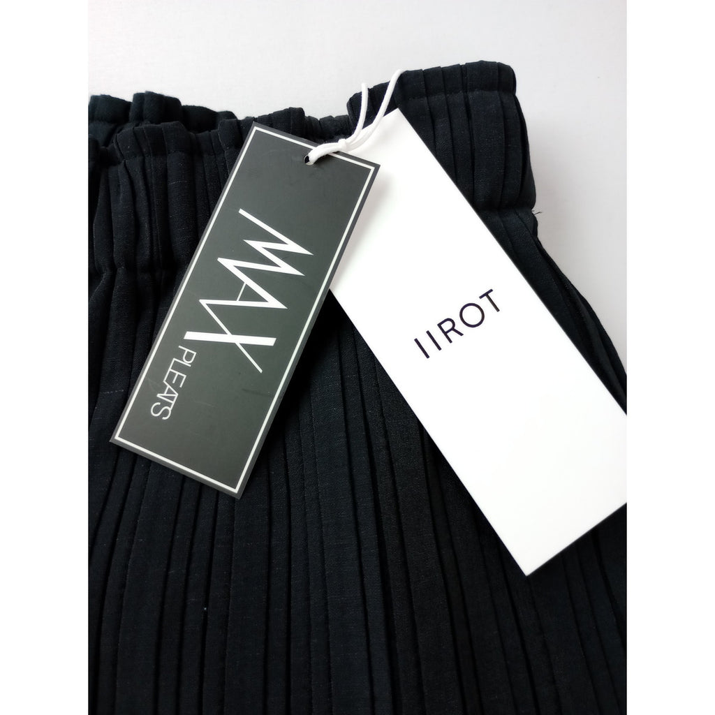 新品 26SS  IIROT イロット  Pleats Easy Pants_Black プリーツ イージーパンツ 黒 ブラック 38