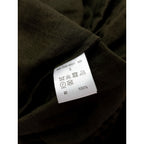 edit & co. エディット アンドコー French Linen Frilled Hem Gather Skirt フレンチリネン フリル ロングスカート マキシ カーキ 2 【中古】