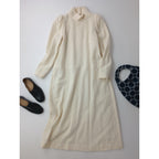 mina perhonen ミナペルホネン siimes シーメス ロング ワンピースアイボリー 38【中古】