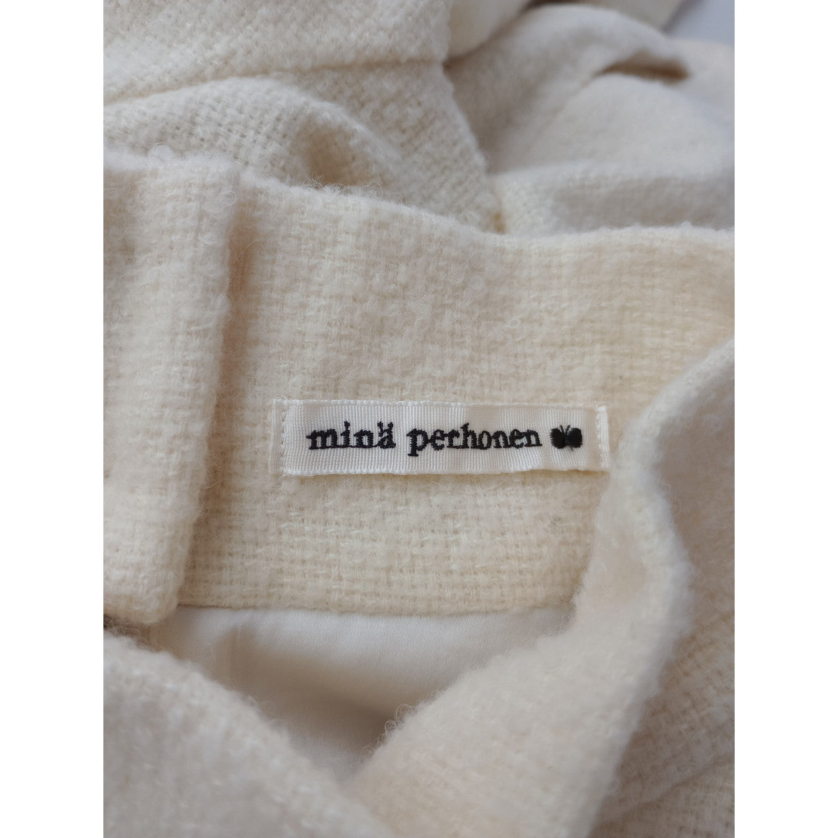 mina perhonen ミナペルホネン siimes シーメス ロング ワンピースアイボリー 38【中古】