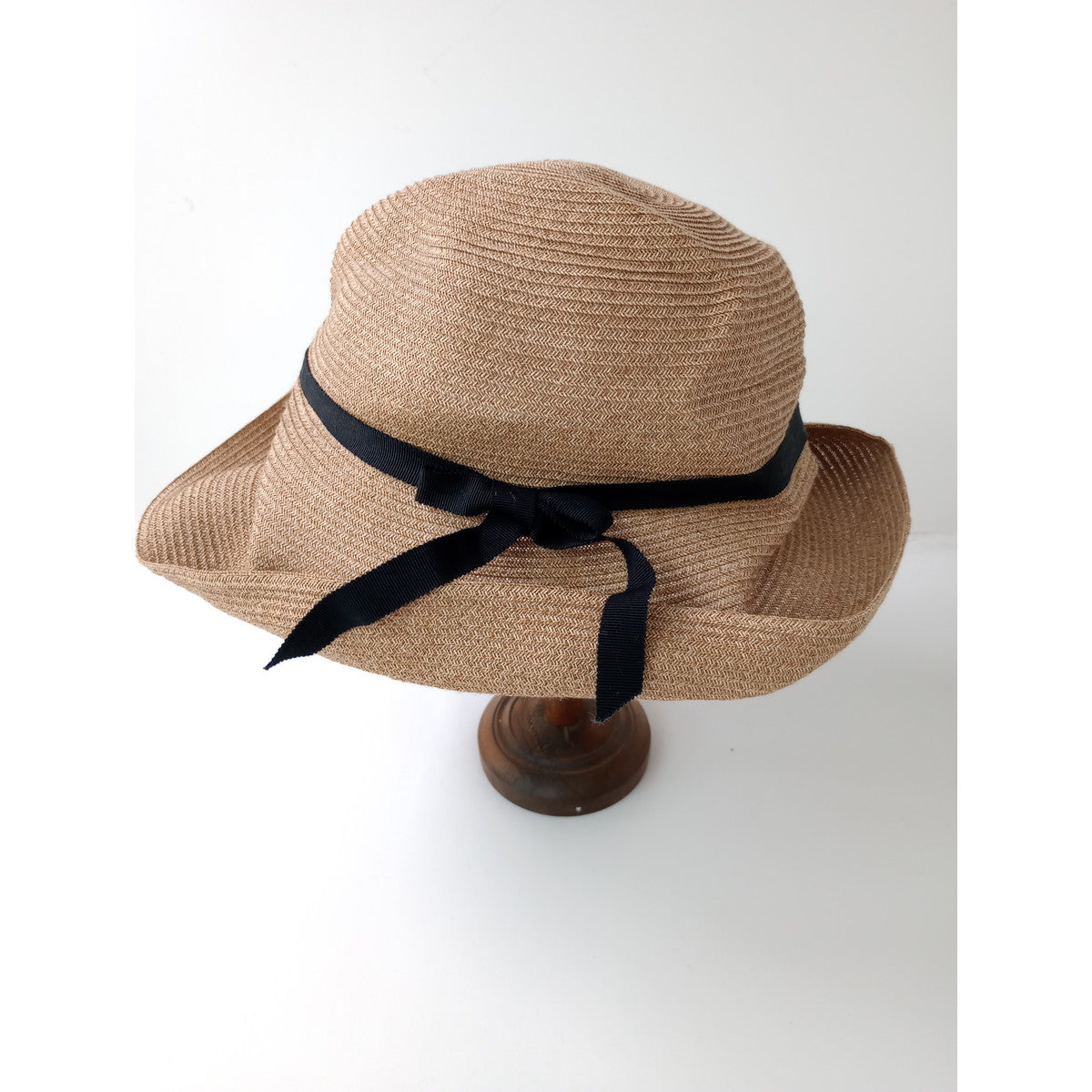 mature ha. マチュアーハ BOXED HAT ペーパー ハット 帽子  黒 ブラック 【中古】