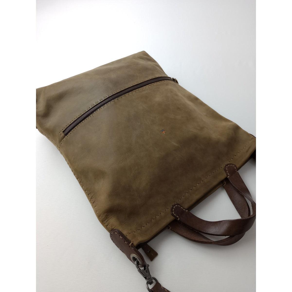 HENRY BEGUELIN  エンリーベグリン  レザー  ショルダー バッグ  ブラウン  【中古】