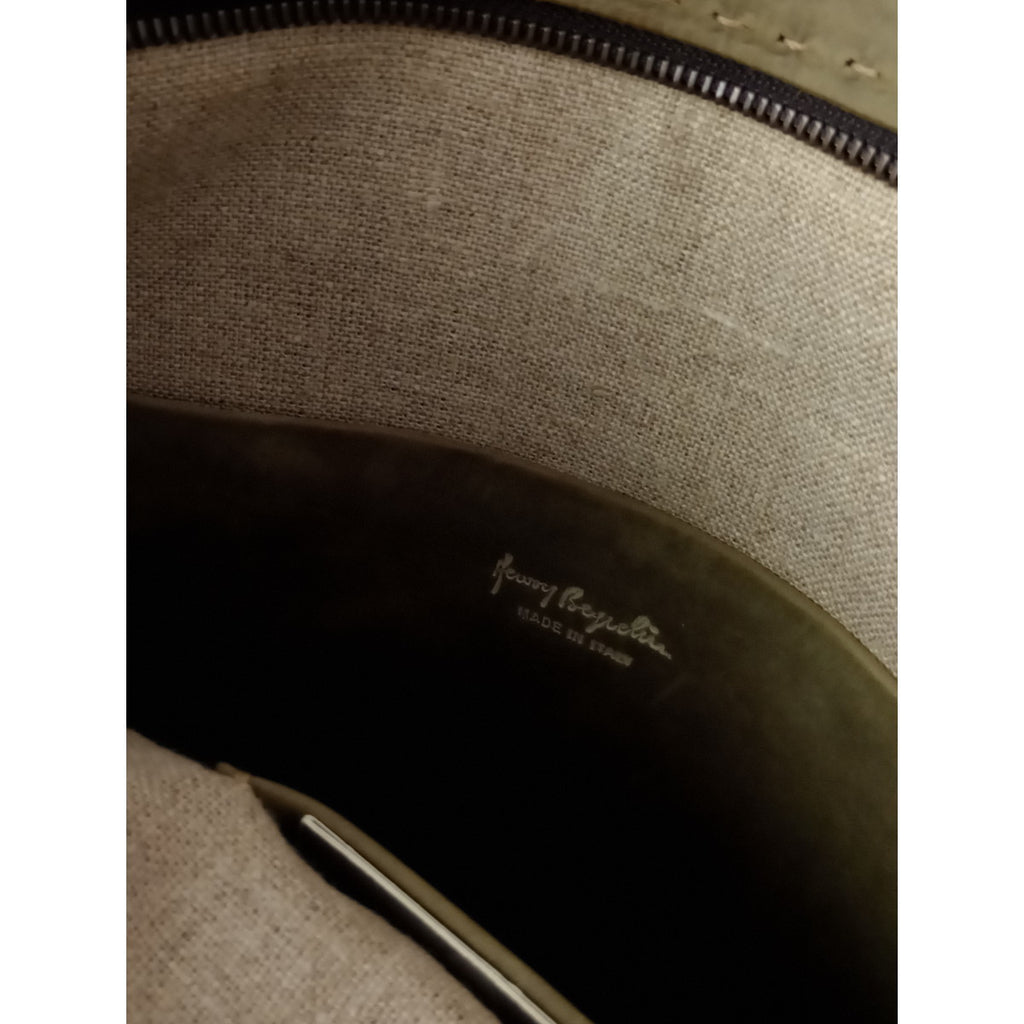 HENRY BEGUELIN  エンリーベグリン  レザー  ショルダー バッグ  ブラウン  【中古】