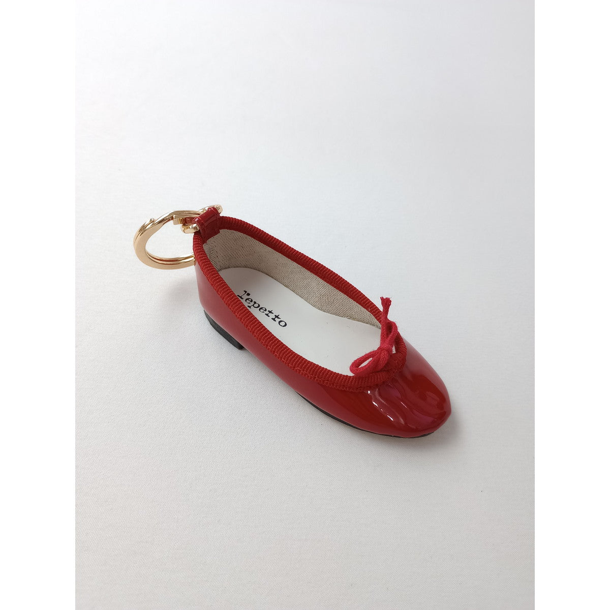 repetto レペット Mini Cendrillon Key ring バレエ シューズ  靴 キーリング  赤 【中古】