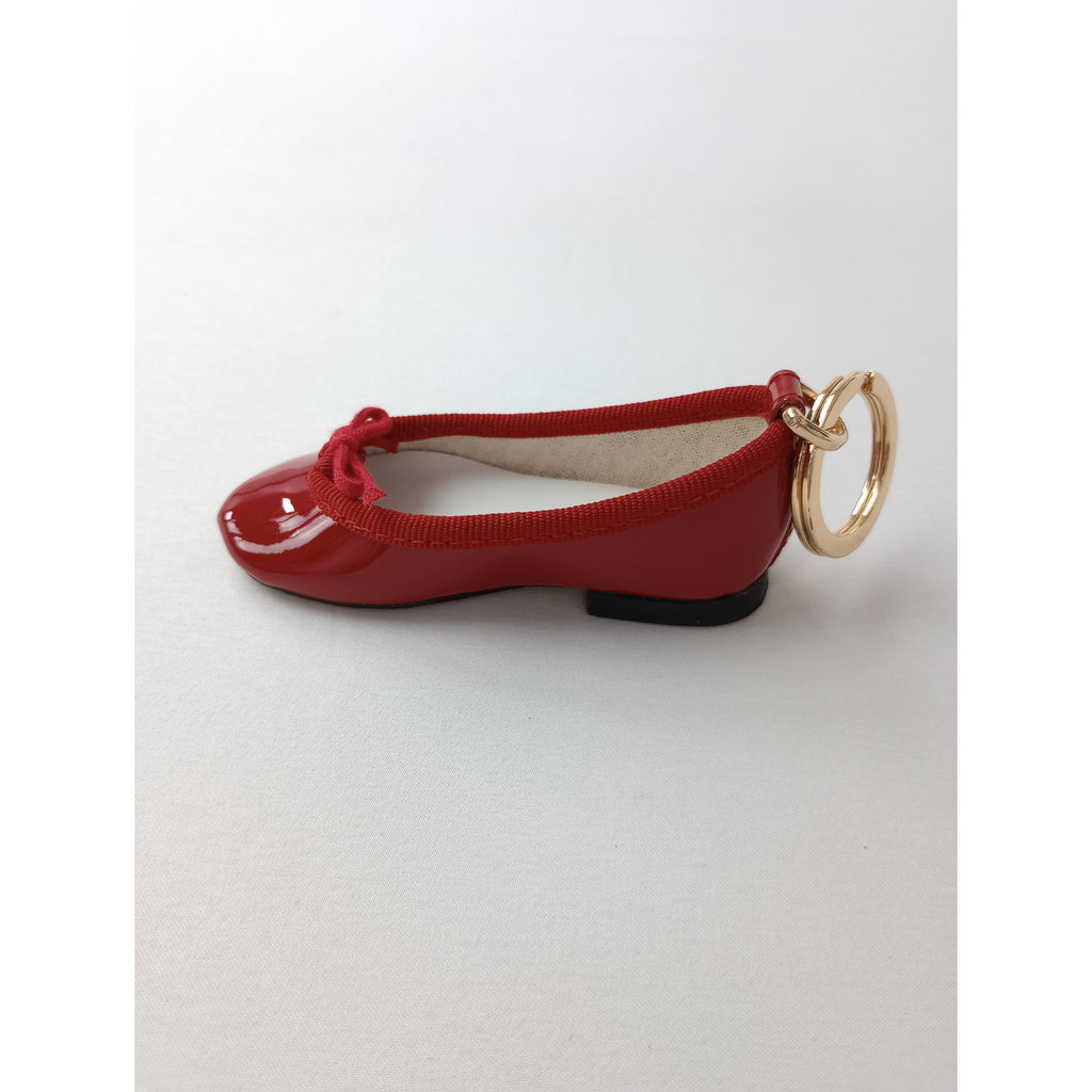repetto レペット Mini Cendrillon Key ring バレエ シューズ  靴 キーリング  赤 【中古】