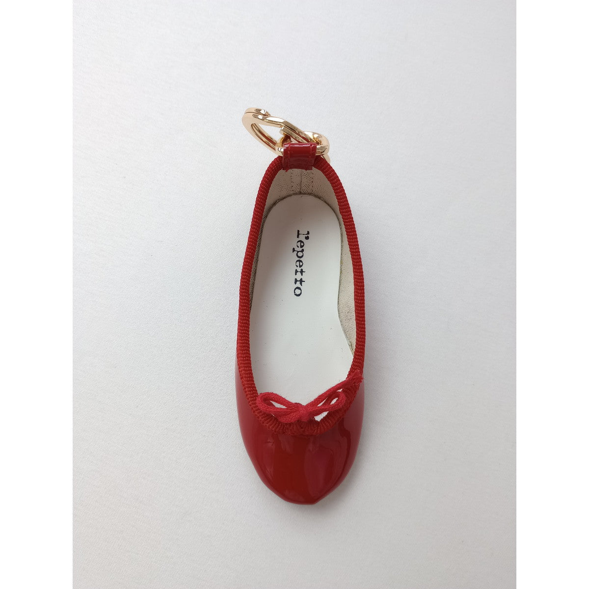 repetto レペット Mini Cendrillon Key ring バレエ シューズ  靴 キーリング  赤 【中古】