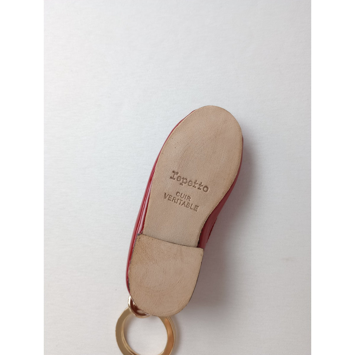 repetto レペット Mini Cendrillon Key ring バレエ シューズ  靴 キーリング  赤 【中古】