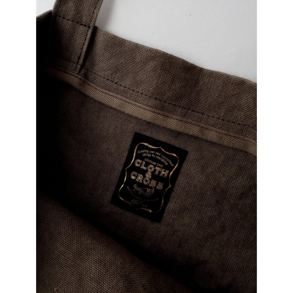 Cloth＆Cross クロスアンドクロス 雅姫 妄想カフェ COFFEE トートバッグ カーキ 【中古】