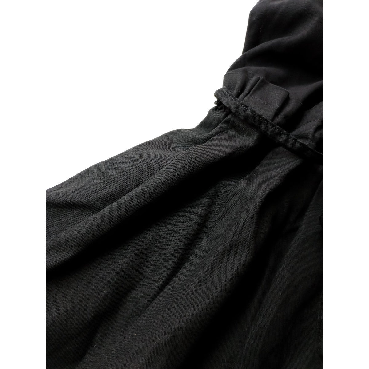 Antipast アンティパスト COATED COTTON DRESS フリル ドレス ロングワンピース  1 黒 ブラック 【中古】