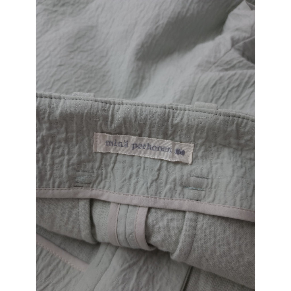 mina perhonen ミナペルホネン moon sand ムーンサンド パンツ コットン 綿 100％ ライトブルー 36 【中古】