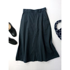 MHL. エムエイチエル マーガレットハウエル VINTAGE COTTON PLAINWEAVE ロング スカート コットン 綿 100％ 1 【中古】