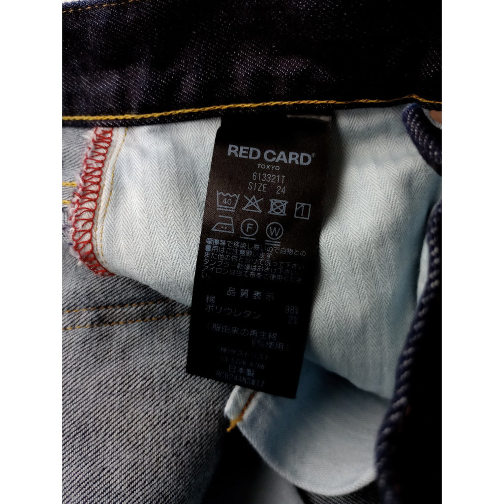 RED CARD TOKYO  レッドカード  トーキョー  テーパード  デニム パンツ  ネイビー 24 【中古】
