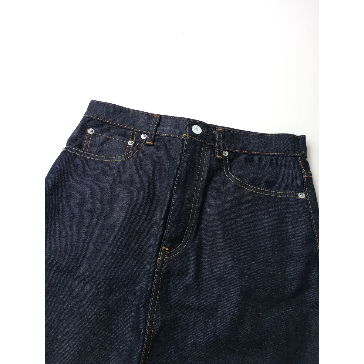 woadblue ウォードブルー  マキシ丈  デニム  ロング スカート  スリット  ネイビー  M 【中古】