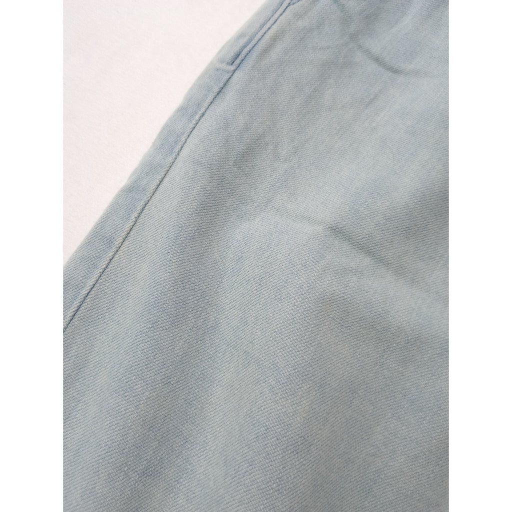 TISSU ティシュ サフィランリネンデニムイージーテーパードPT パンツ ブリーチ ライトブルー 【中古】