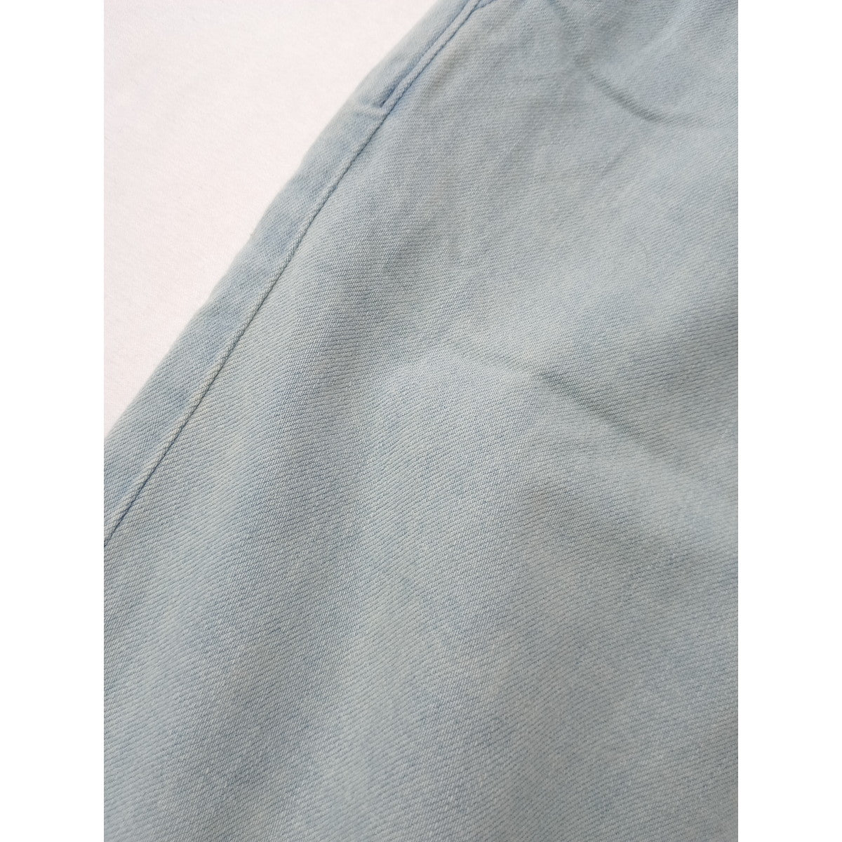 TISSU ティシュ サフィランリネンデニムイージーテーパードPT パンツ ブリーチ ライトブルー 【中古】