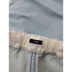 TISSU ティシュ サフィランリネンデニムイージーテーパードPT パンツ ブリーチ ライトブルー 【中古】