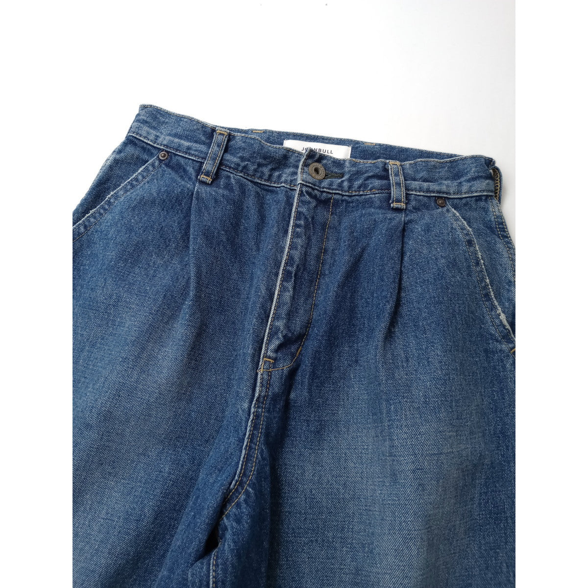 JOHNBULL   ジョンブル  デニム タック マム パンツ   ブルー  S 【中古】