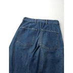 JOHNBULL   ジョンブル  デニム タック マム パンツ   ブルー  S 【中古】