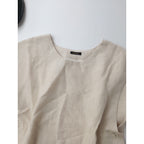 R&D.M.Co- OLDMANS TAILOR オールドマンズテーラー LINEN COTTON FRILL DECO BUTTON BIB フリル デコレーション ボタン ビブ ベスト トップス 生成り 【中古】