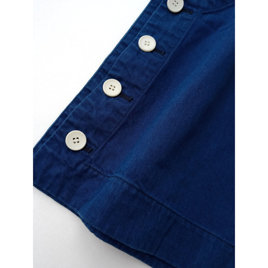R&D.M.Co- OLDMANS TAILOR オールドマンズテーラー インディゴ ボタン ビブ ベスト ネイビー 【中古】