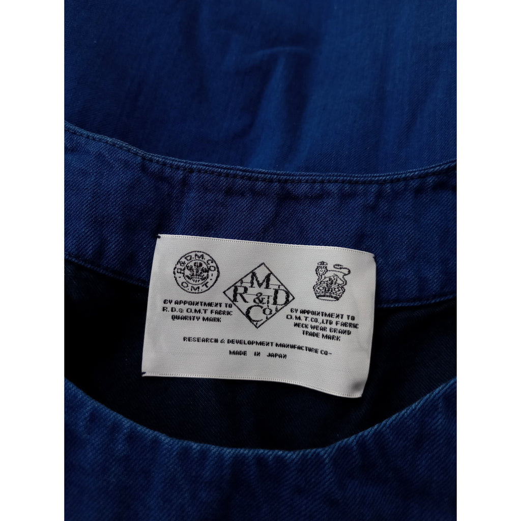 R&D.M.Co- OLDMANS TAILOR オールドマンズテーラー インディゴ ボタン ビブ ベスト ネイビー 【中古】
