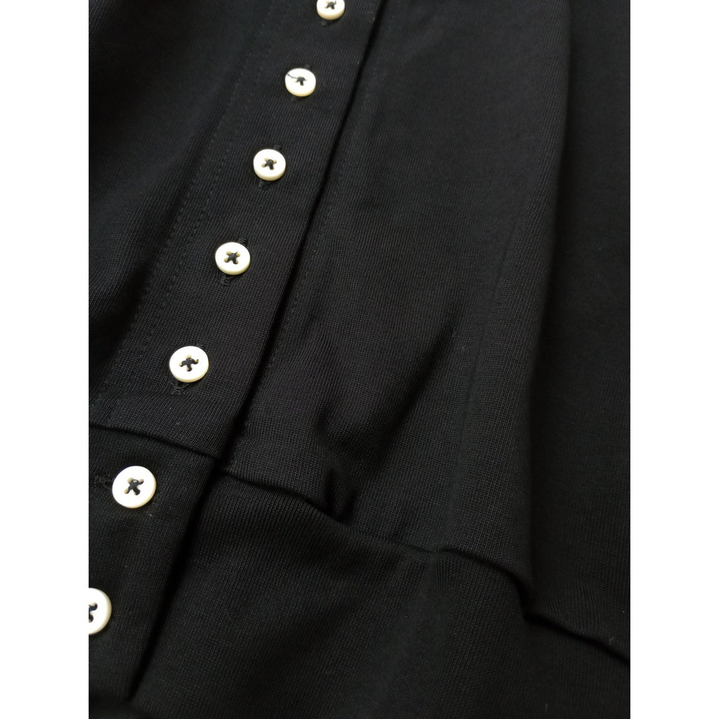 ebagos エバゴス ボレロ・コットン・ジャージー カーディガン   黒 ブラック 【中古】
