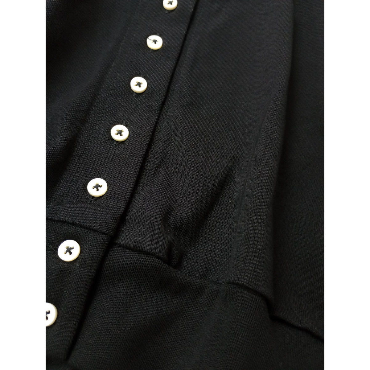 ebagos エバゴス ボレロ・コットン・ジャージー カーディガン   黒 ブラック 【中古】