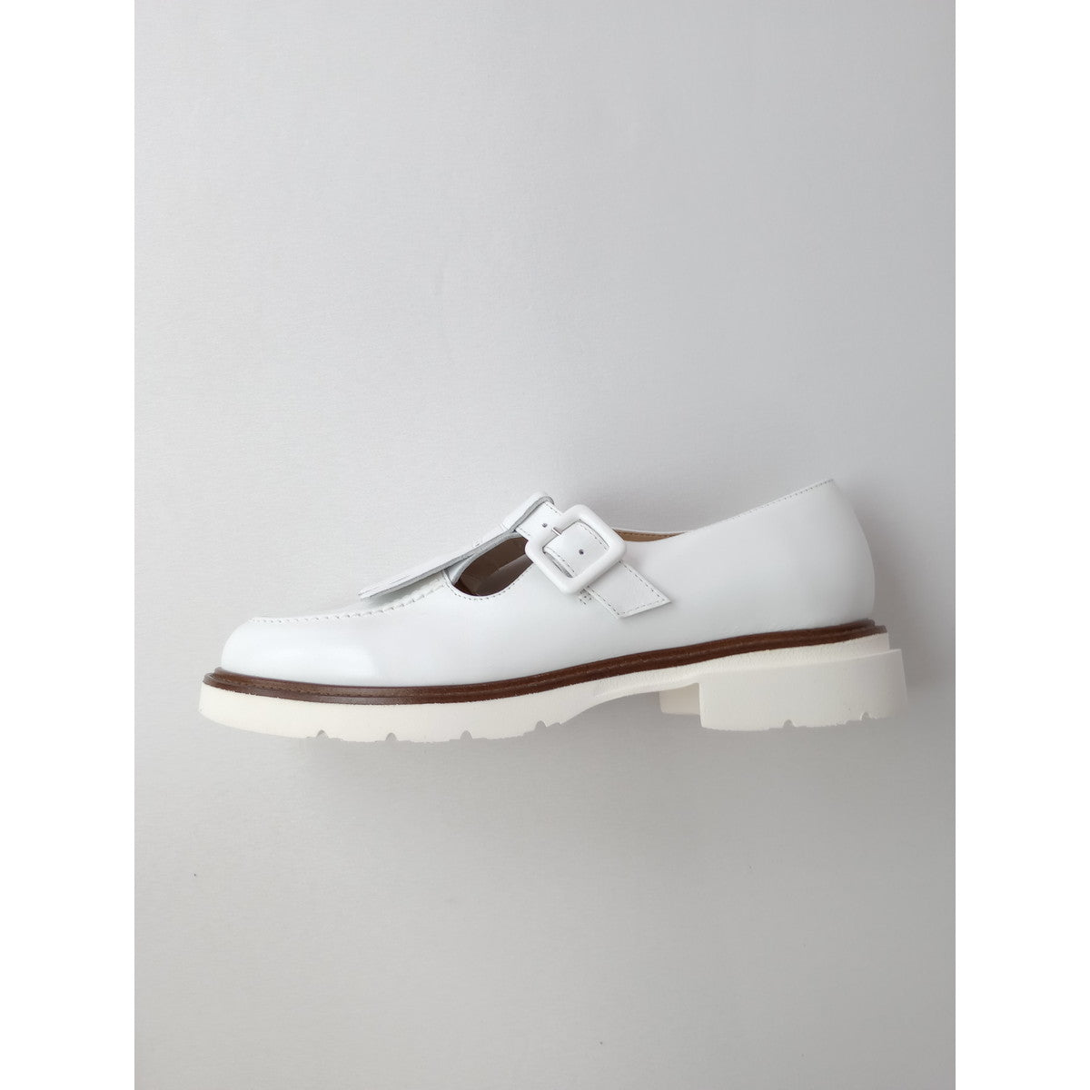 新品 PLAIN PEOPLE プレインピープル LUCA GROSSI ルカグロッシ フリンジローファー レザー マニッシュシューズ 靴 38  白