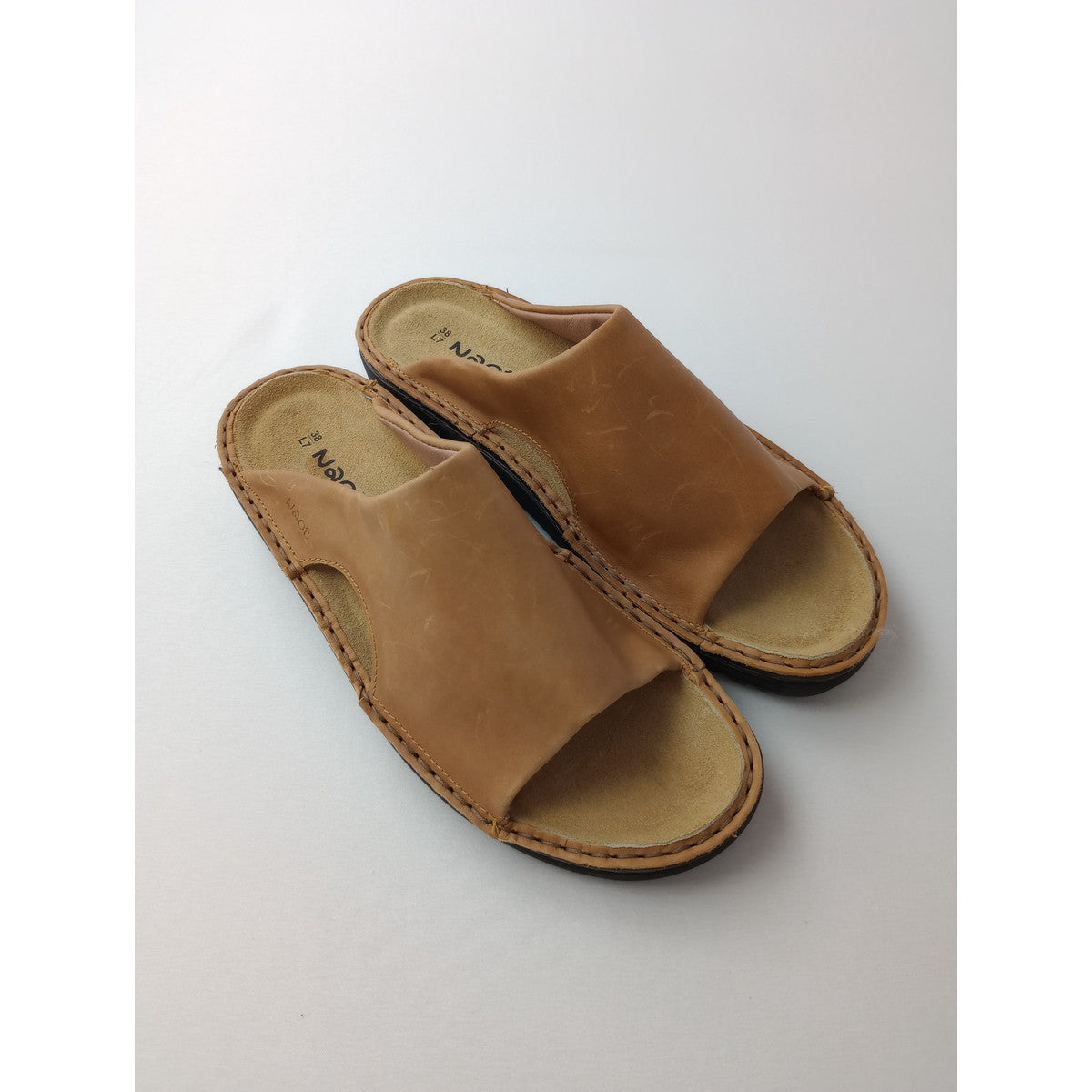 NAOT ナオト CECILIA シシリア レザーサンダル  靴 ベージュ  38 【中古】