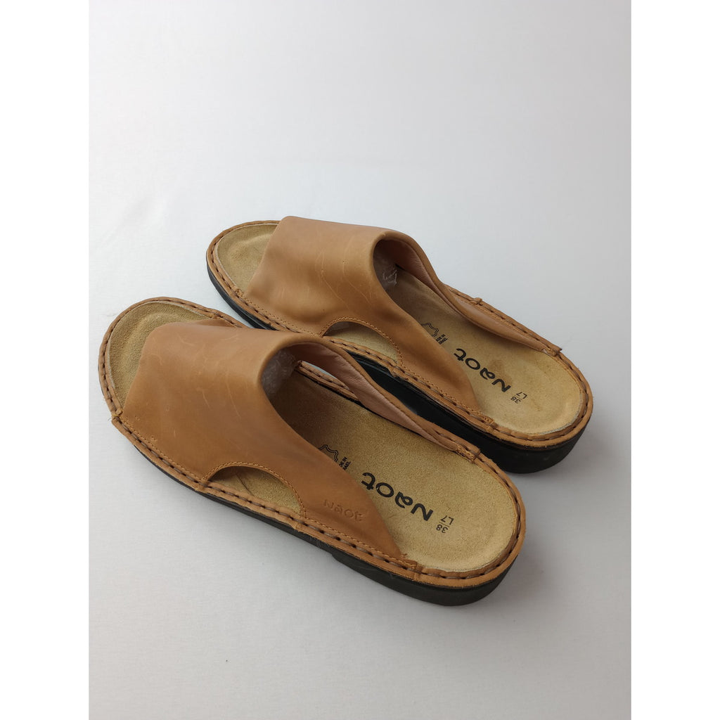 NAOT ナオト CECILIA シシリア レザーサンダル  靴 ベージュ  38 【中古】