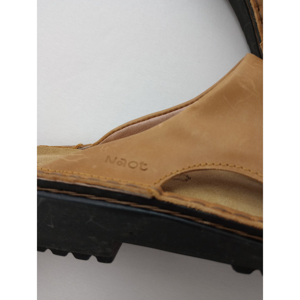NAOT ナオト CECILIA シシリア レザーサンダル  靴 ベージュ  38 【中古】