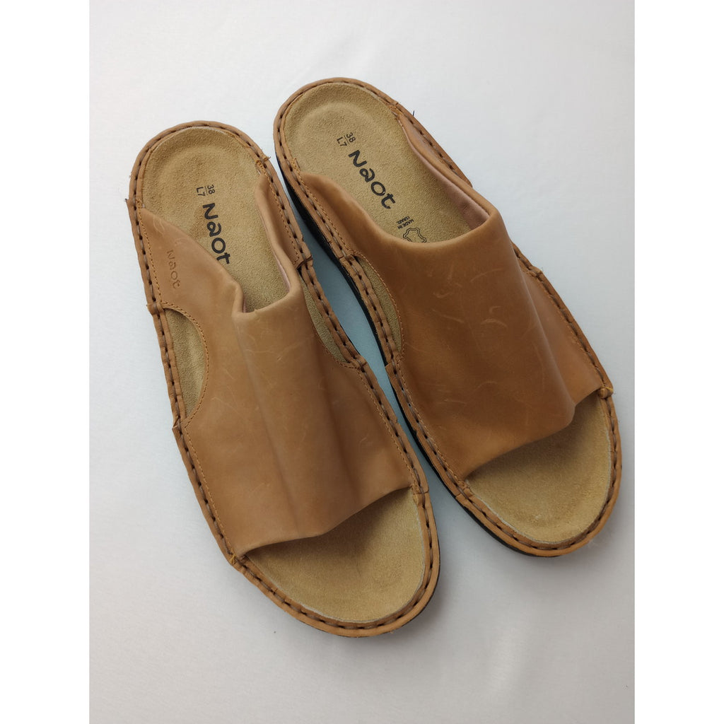 NAOT ナオト CECILIA シシリア レザーサンダル  靴 ベージュ  38 【中古】