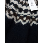 BATONER バトナー MOHAIR NORDIC CREW NECK モヘヤ ノルディック クルーネック ニット セーター  ネイビー  1  (6M＋2336)【中古】
