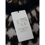 BATONER バトナー MOHAIR NORDIC CREW NECK モヘヤ ノルディック クルーネック ニット セーター  ネイビー  1  (6M＋2336)【中古】